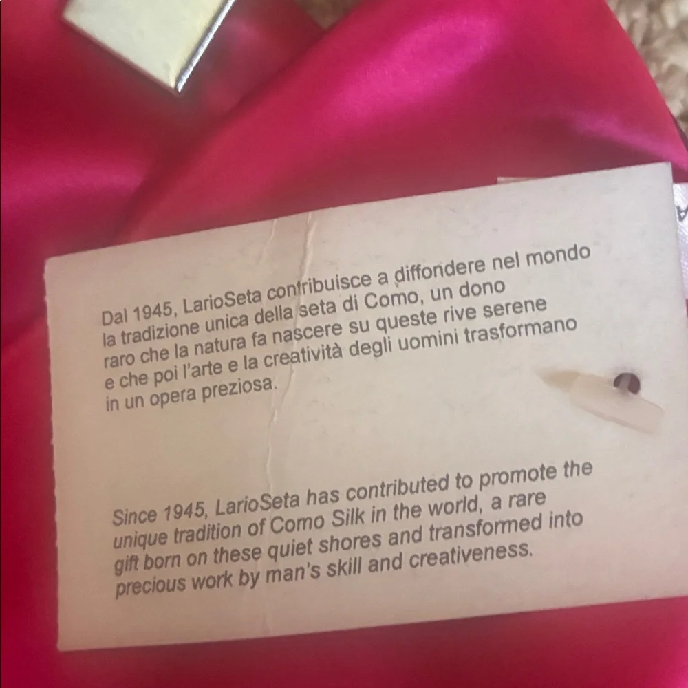 NWT - 100% Silk Barrieri 52” x12” Scarf - Picture 6 of 7